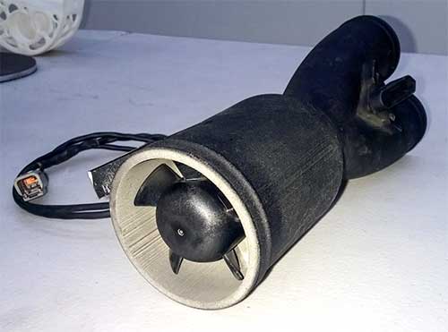 SLS printed fan housing for NISMO racecars