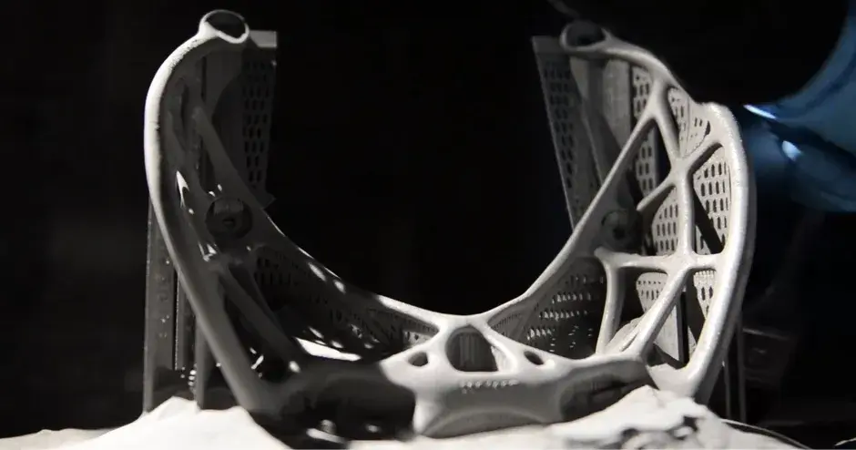 Support aéronautique imprimé directement en métal