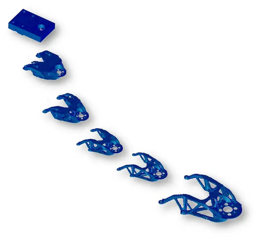 Procédé d'optimisation topologique d'un support métallique pour satellite