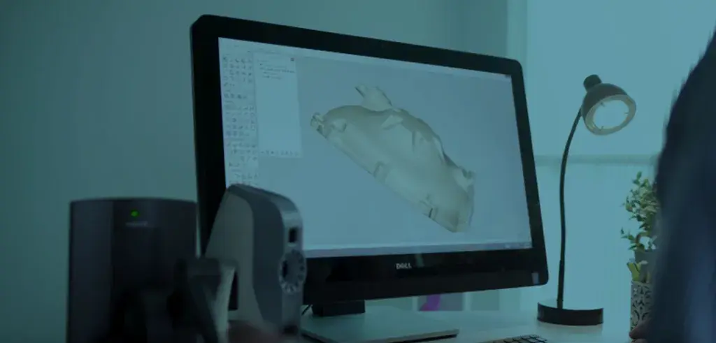 Écran affichant un logiciel 3D Systems