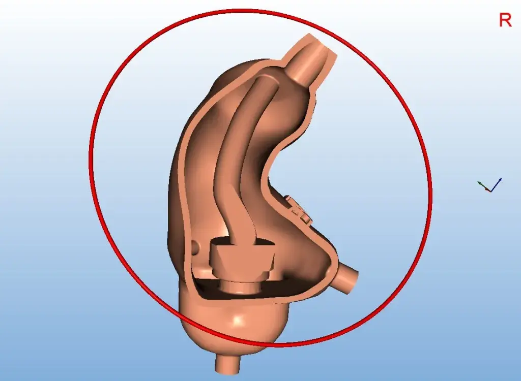 Coupe sur moule imprimé en 3D par ACS Custom