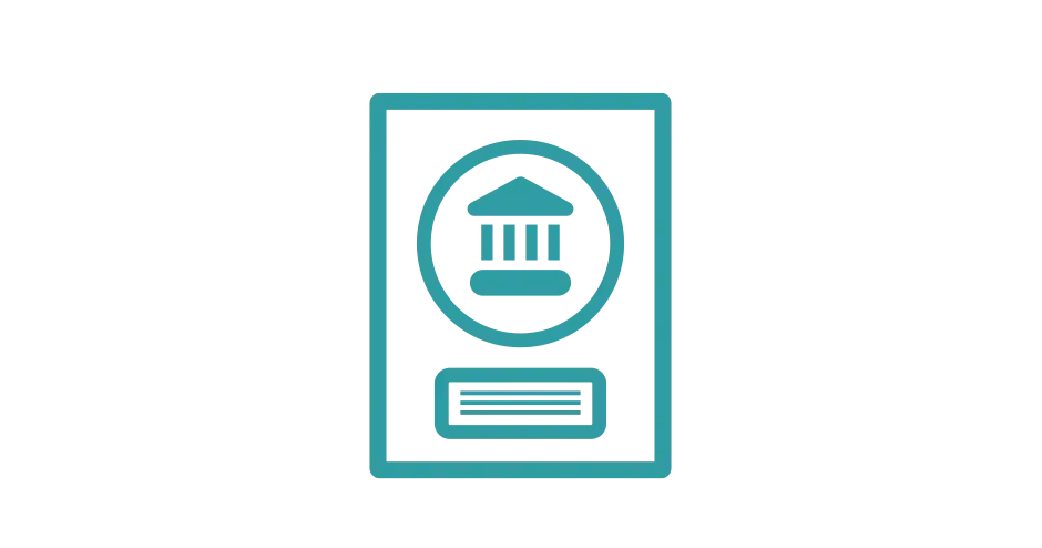 icône d'un livre contenant des directives juridiques