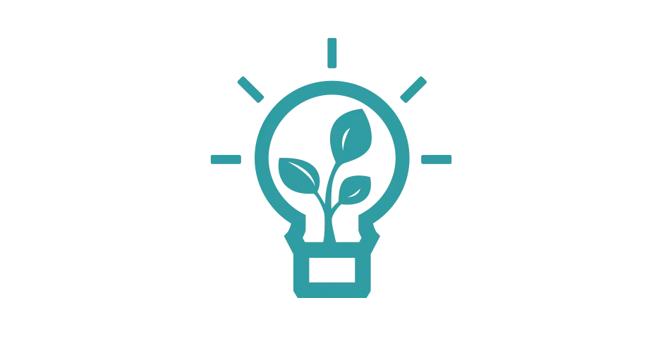 Image montrant une ampoule contenant une feuille