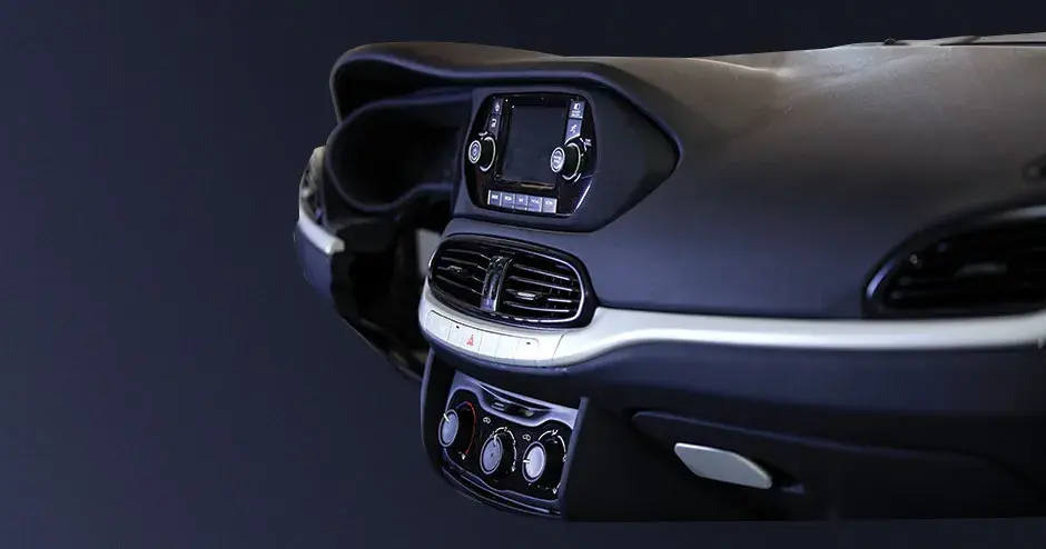 une console imprimée en 3D dans une voiture