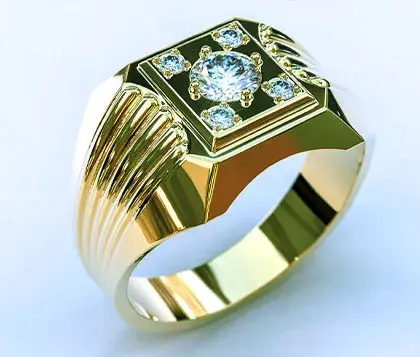 miniature d'une conception occidentale de bijou