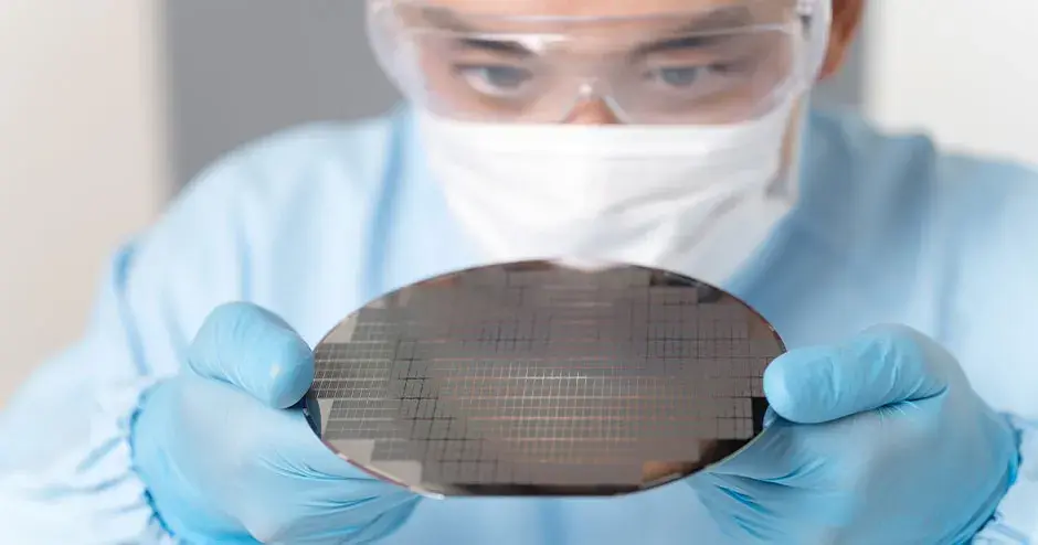 personne portant un équipement de protection et tenant une pièce imprimée en 3D