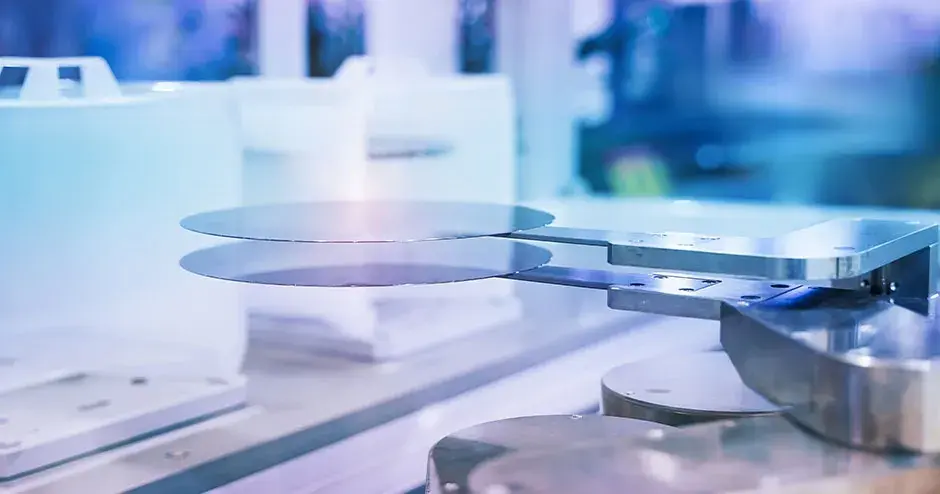 tables de wafers sur une plateforme