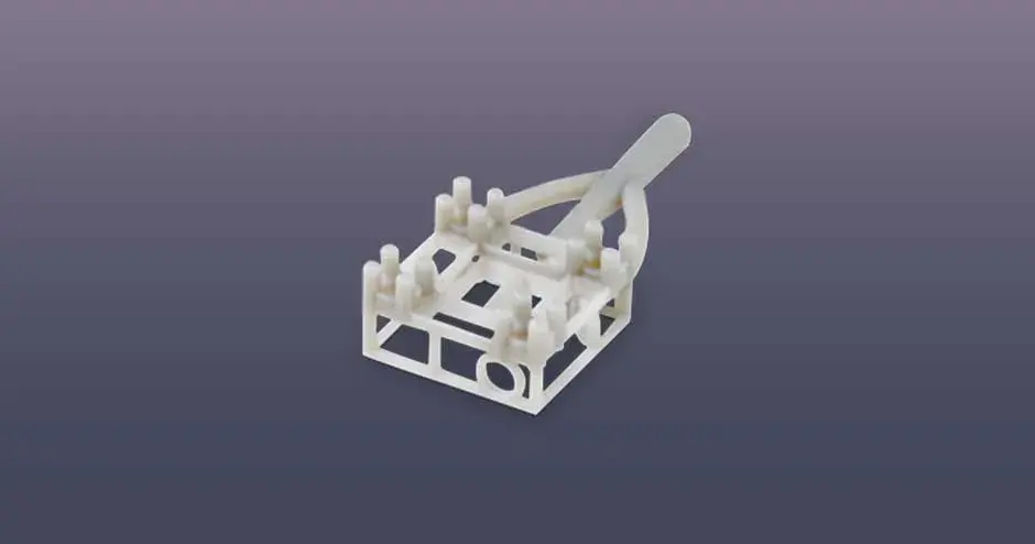 pendentif carré imprimé en 3d avec figure 4 jewel master grey