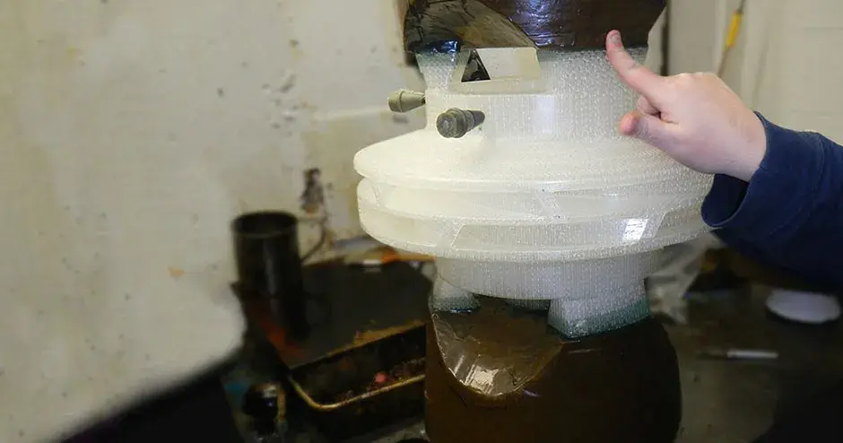 une turbine imprimée en 3D