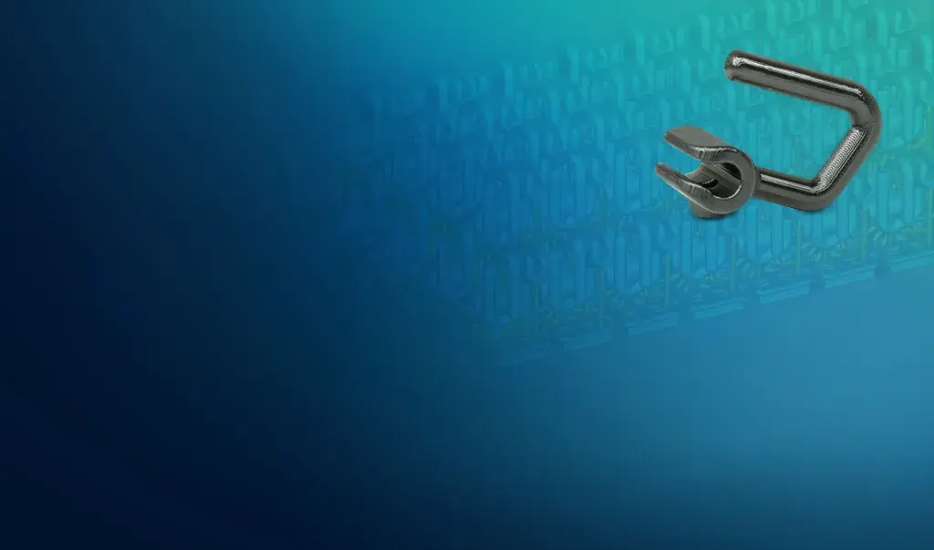 Banner of production-grade 3D printed part for safety glasses 