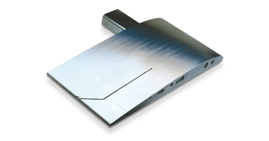 une pièce d'aubes de stator imprimée en 3d