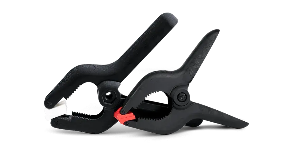 Pinces fabriquées en matériau Visijet M2R-BLK avec Projet MJP 2500