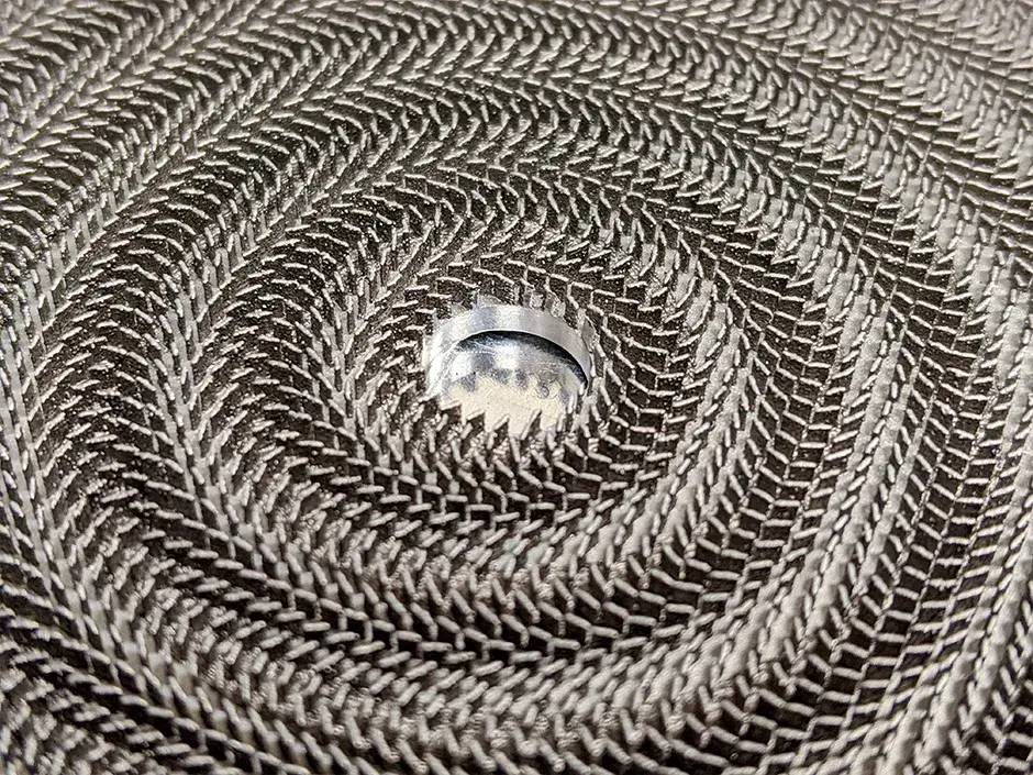 Zoom macro 10 mm de l'antenne RF en semi-conducteur