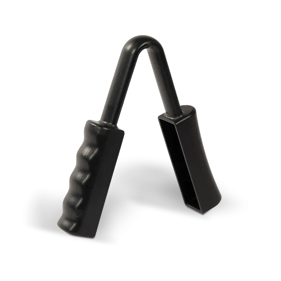 A 3D printed hand grip made from Duraform PAx Black