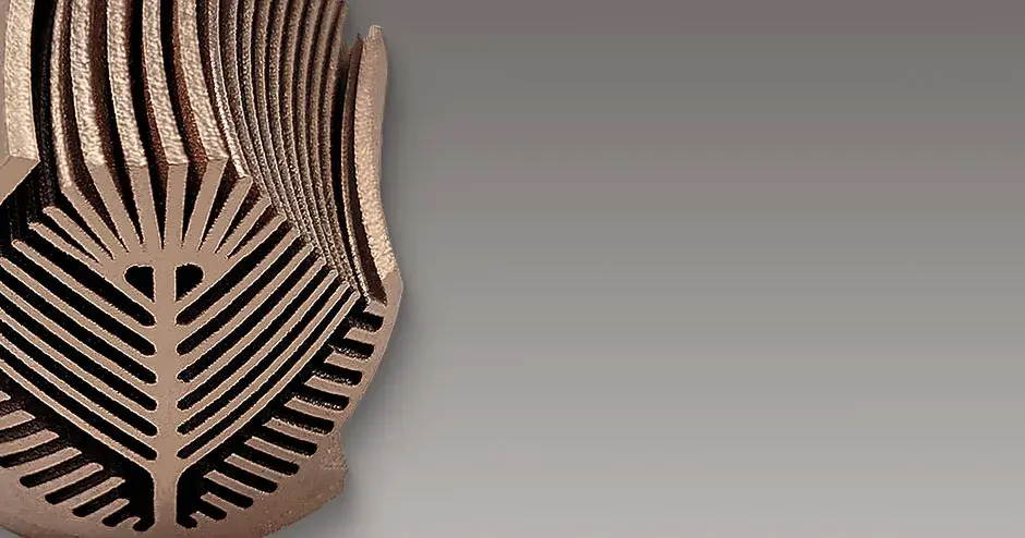 Copper background with a gradient