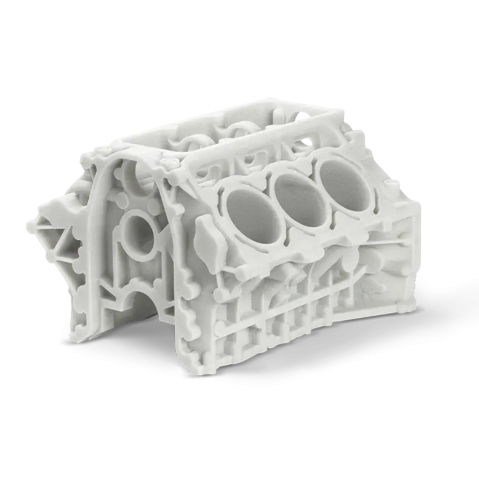 DuraForm PA 11 Natural (SLS) Automotive 6 cly block