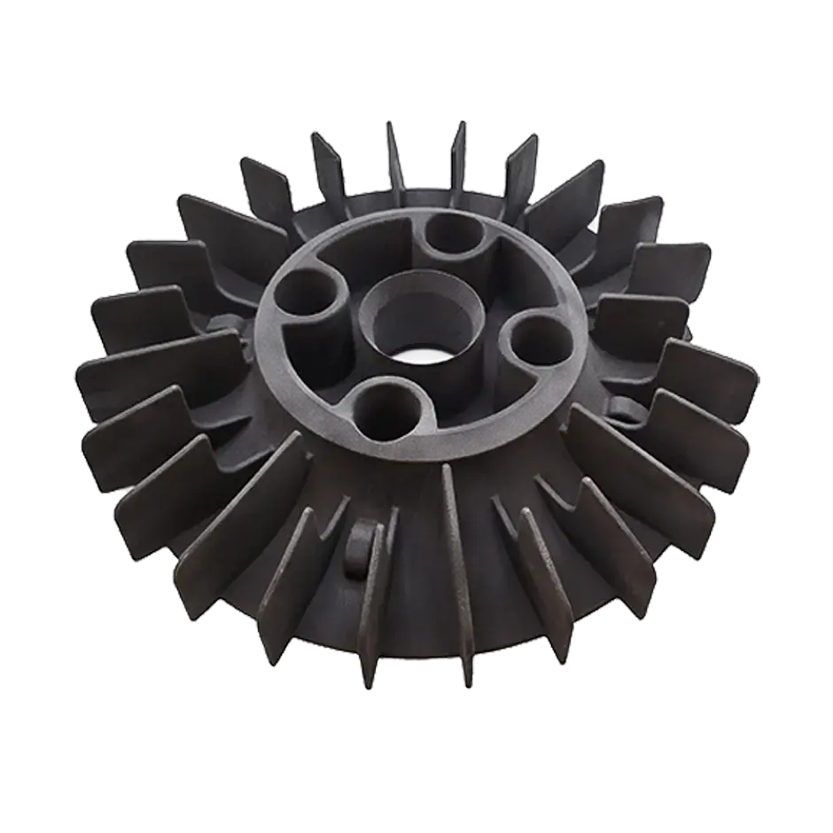 A 3D printed rear aero disc made from DuraForm PA CF (SLS) 