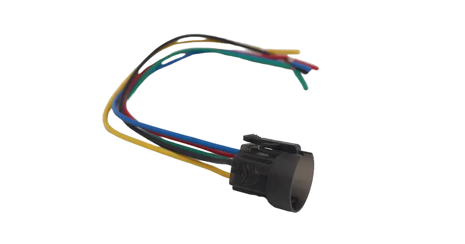 Un connecteur imprimé en 3D, fabriqué à partir du matériau Figure 4 Tough 75C FR Black