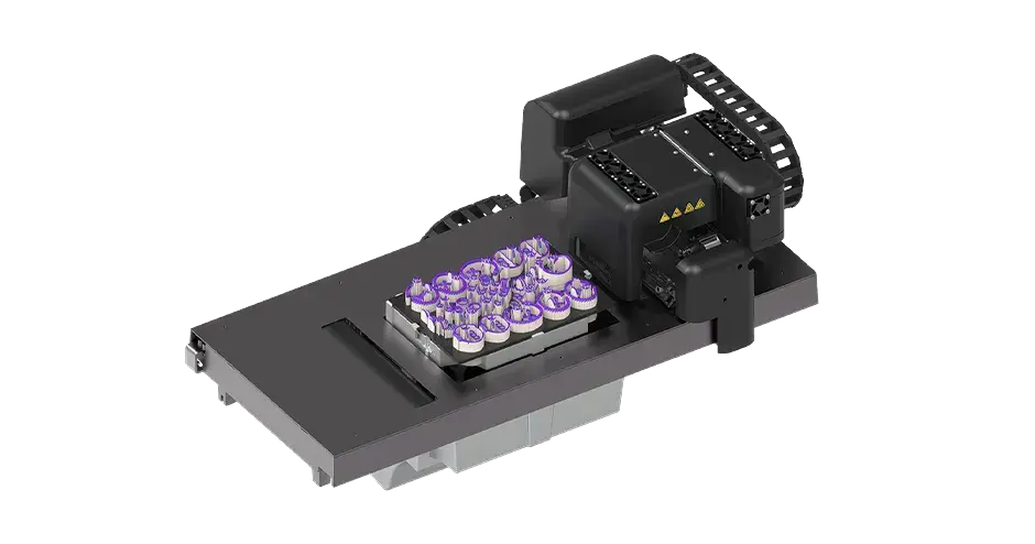 MJP 300W Plus 3D printer engine with purple parts