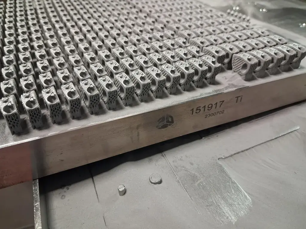 NovaSpine tray of 3D printed cage plates