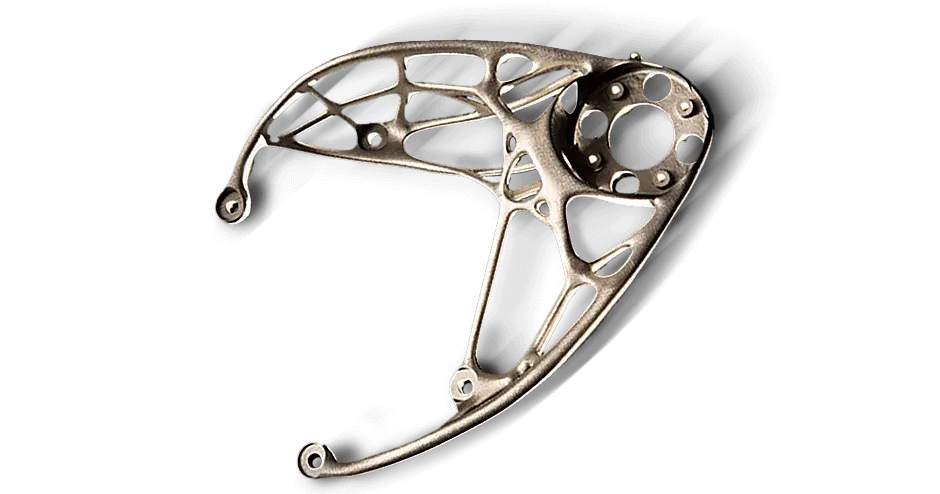 Support métallique Thales en LaserForm Ti Gr.5