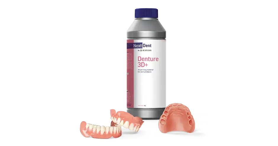 Matériau NextDent Denture 3D+ de 3D Systems pour applications dentaires