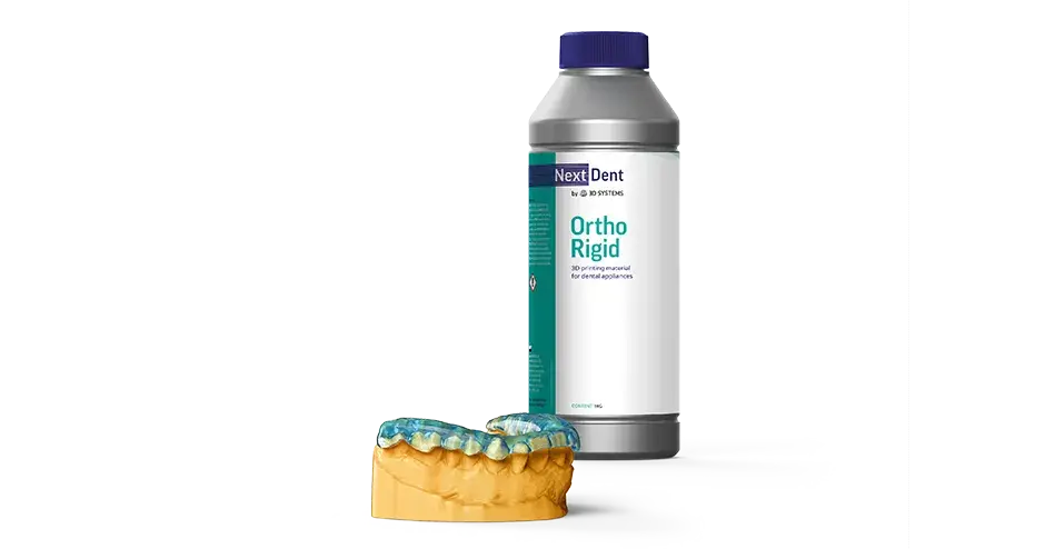 Matériau NextDent Ortho Rigid de 3D Systems pour applications dentaires
