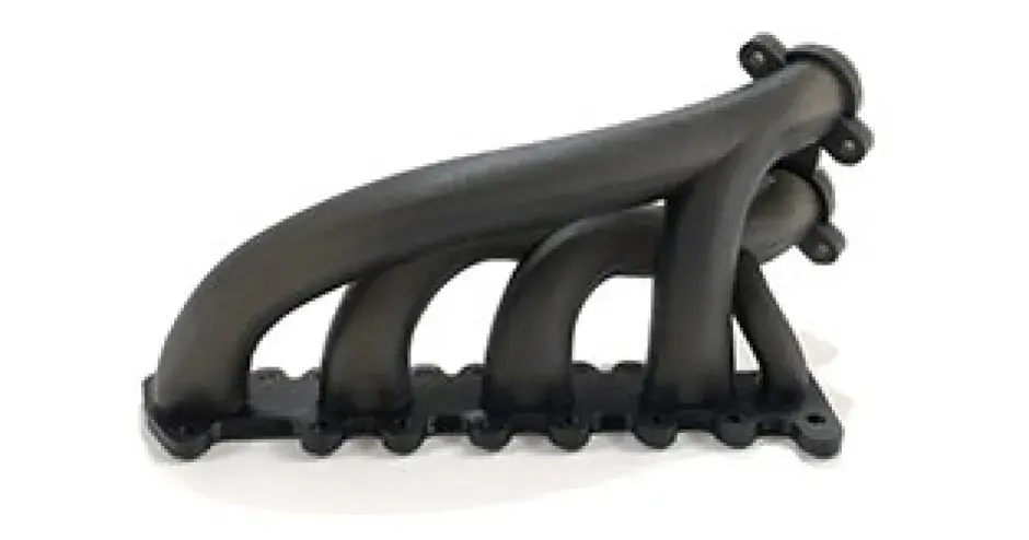 Pièce imprimée en 3D avec le matériau Figure 4 Tough-BLK 20, présentant une résistance semblable à l'ABS avec une stabilité environnementale à long terme