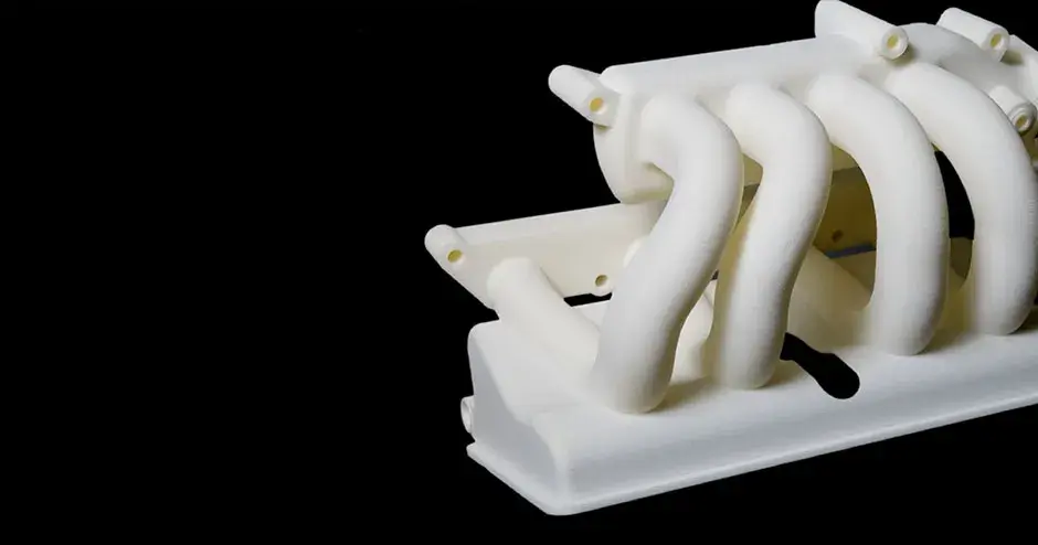 Une pièce SLS imprimée en 3D