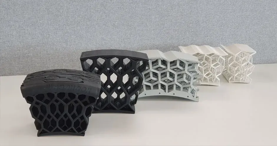 Pièces de pneus imprimées en 3D par Hankook