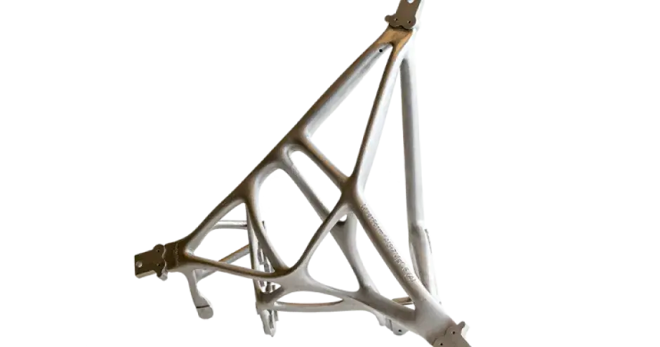 3D metal printed lightweight satellite bracket
